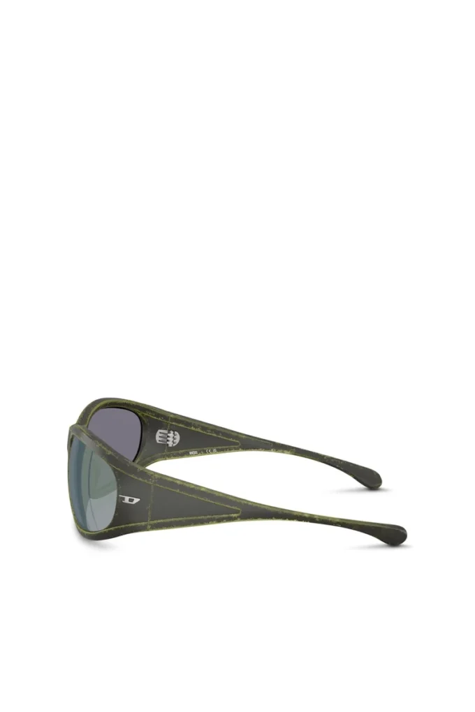 0dl3002 Prostokątne okulary przeciwsłoneczne z acetatu