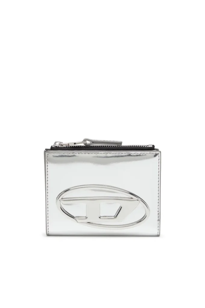 1dr bi-fold zip ii Skórzany portfel składany z owalnym logo D 1dr bi-fold zip ii Skórzany portfel składany z owalnym logo D