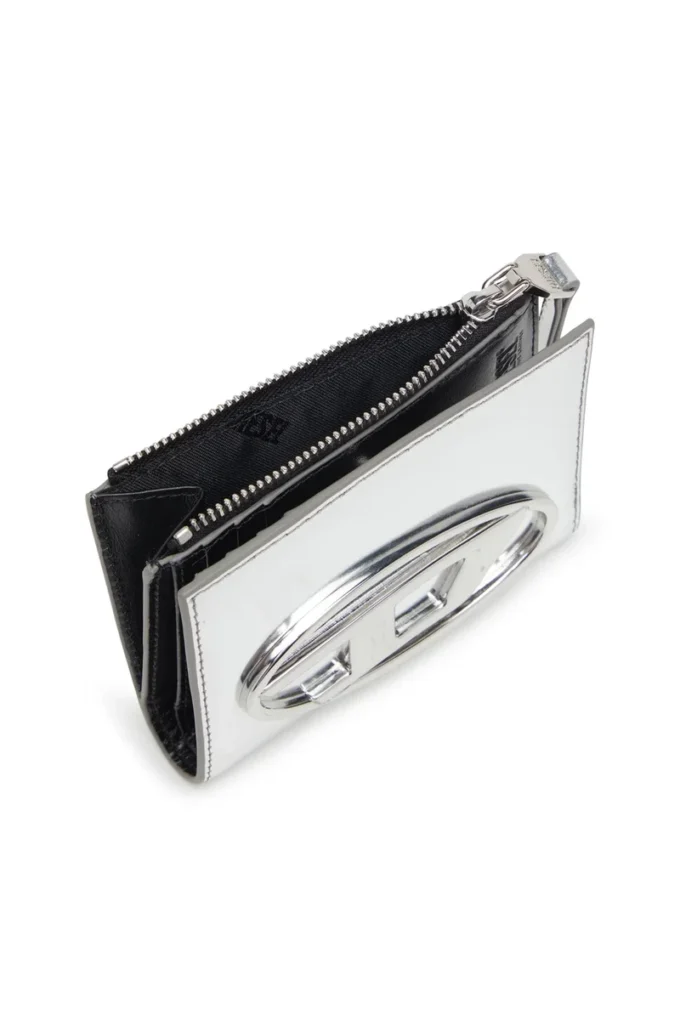1dr bi-fold zip ii Skórzany portfel składany z owalnym logo D 1dr bi-fold zip ii Skórzany portfel składany z owalnym logo D