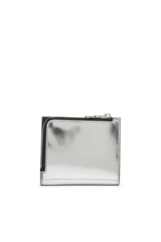 1dr bi fold zip l Dwukrotnie składana portmonetka z lustrzanej skóry