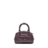 1dr dome crossbody Torba bowlingowa 1DR Dome-Mini z bordowej skóry