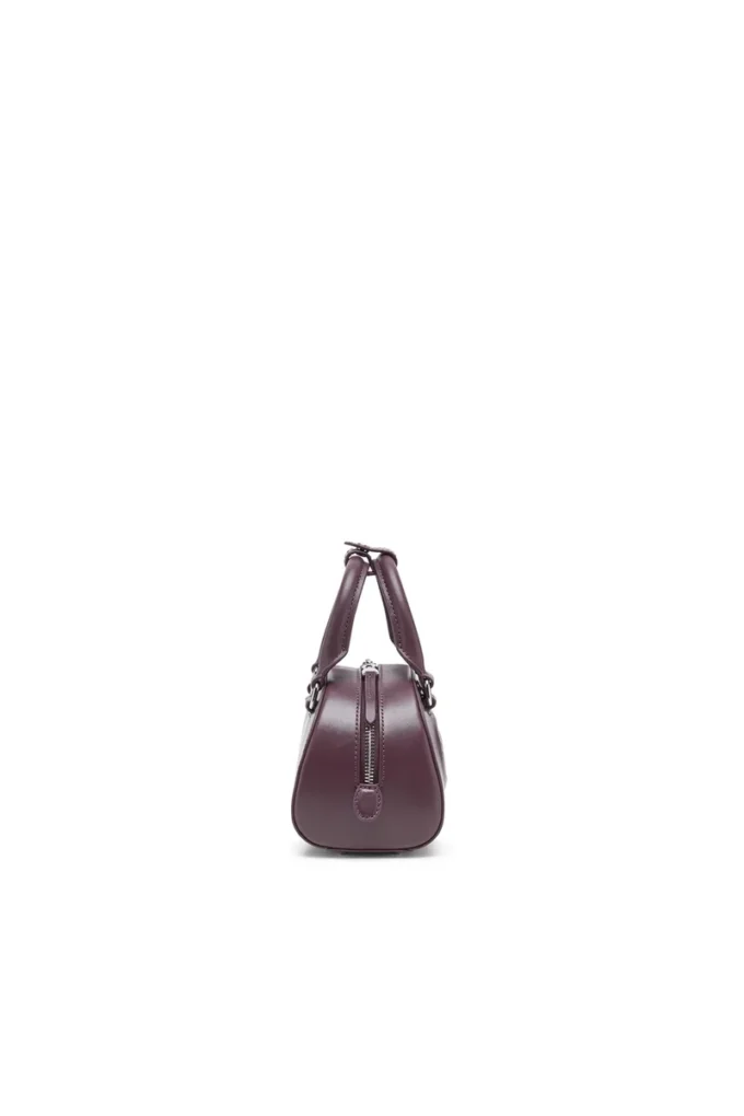 1dr dome crossbody Torba bowlingowa 1DR Dome-Mini z bordowej skóry