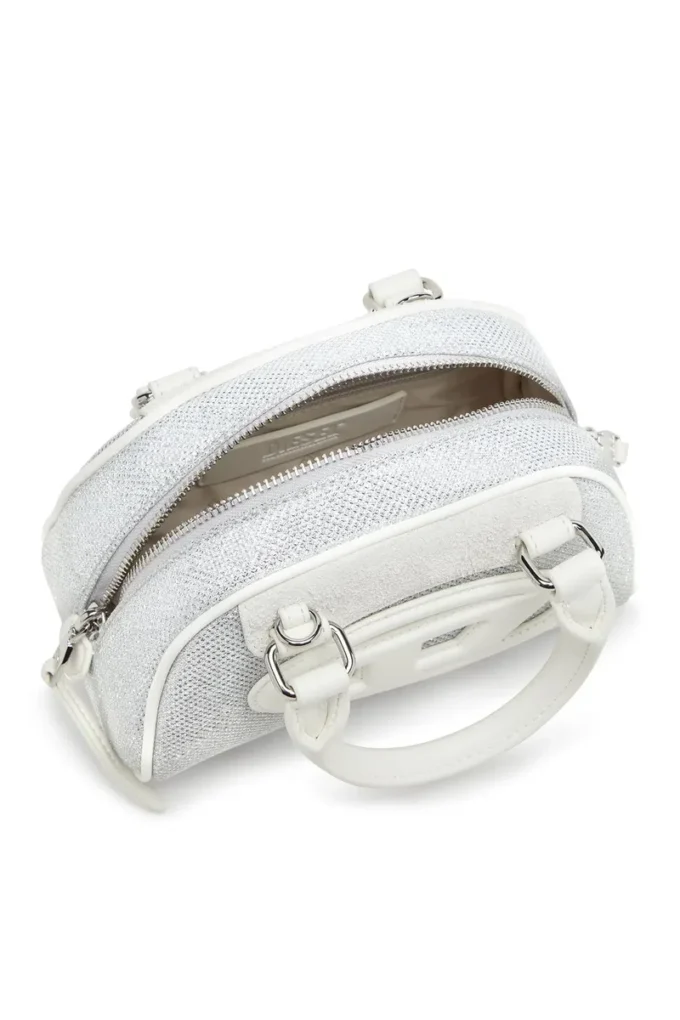 1dr dome crossbody Torba typu mini bowling 1DR Dome z tkaniny lurexowej 1dr dome crossbody Torba typu mini bowling 1DR Dome z tkaniny lurexowej