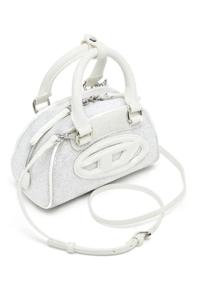 1dr dome crossbody Torba typu mini bowling 1DR Dome z tkaniny lurexowej 1dr dome crossbody Torba typu mini bowling 1DR Dome z tkaniny lurexowej
