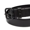 b-1dr owalna klamra w kształcie litery D 3,9 cm pasek skórzany ozdobiony plakietką z logo b-1dr owalna klamra w kształcie litery D 3,9 cm pasek skórzany ozdobiony plakietką z logo