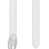 b-1dr strass 20 Wąski skórzany pasek o szerokości 1,9 cm z kryształową klamrą