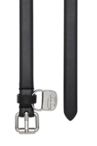 b-charm hip Wąski skórzany pasek o szerokości 1,4 cm z zawieszką 1DR