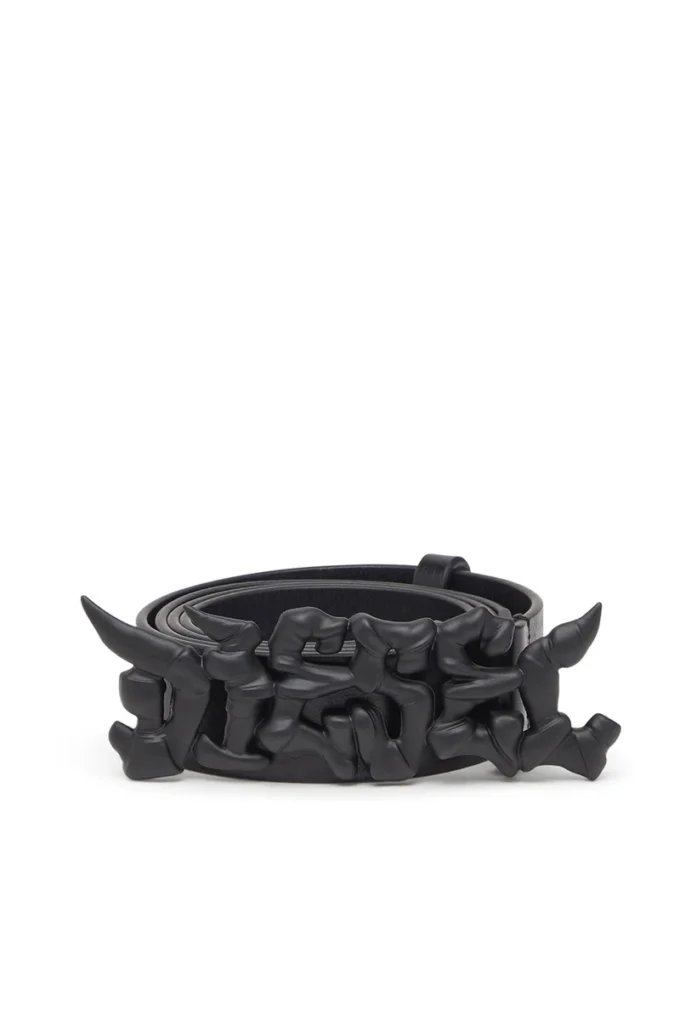 b-graffiti Pasek skórzany pull-up 3,5 cm z klamrą graffiti