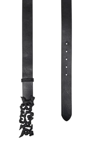 b-graffiti Pasek skórzany pull-up 3,5 cm z klamrą graffiti