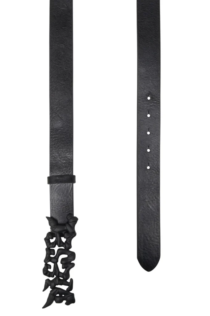 b-graffiti Pasek skórzany pull-up 3,5 cm z klamrą graffiti