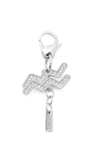 charm acquarius Metalowa zawieszka Aquarius z kryształkami