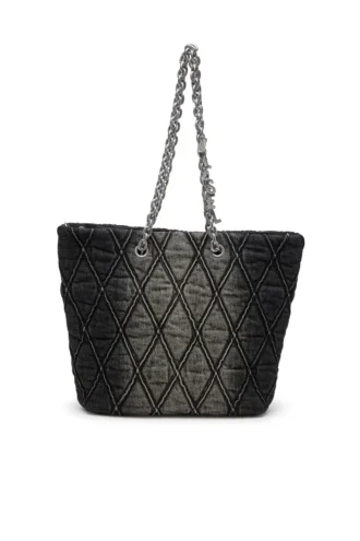 charm-d shopper m Torba Charm-D-Tote z pikowanego denimu