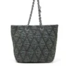 charm-d shopper m Torba Charm-D-Tote z pikowanego denimu