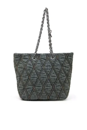 charm-d shopper m Torba Charm-D-Tote z pikowanego denimu