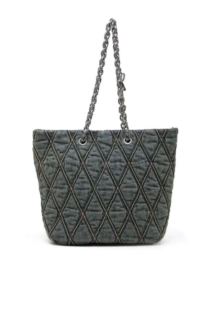 charm-d shopper m Torba Charm-D-Tote z pikowanego denimu