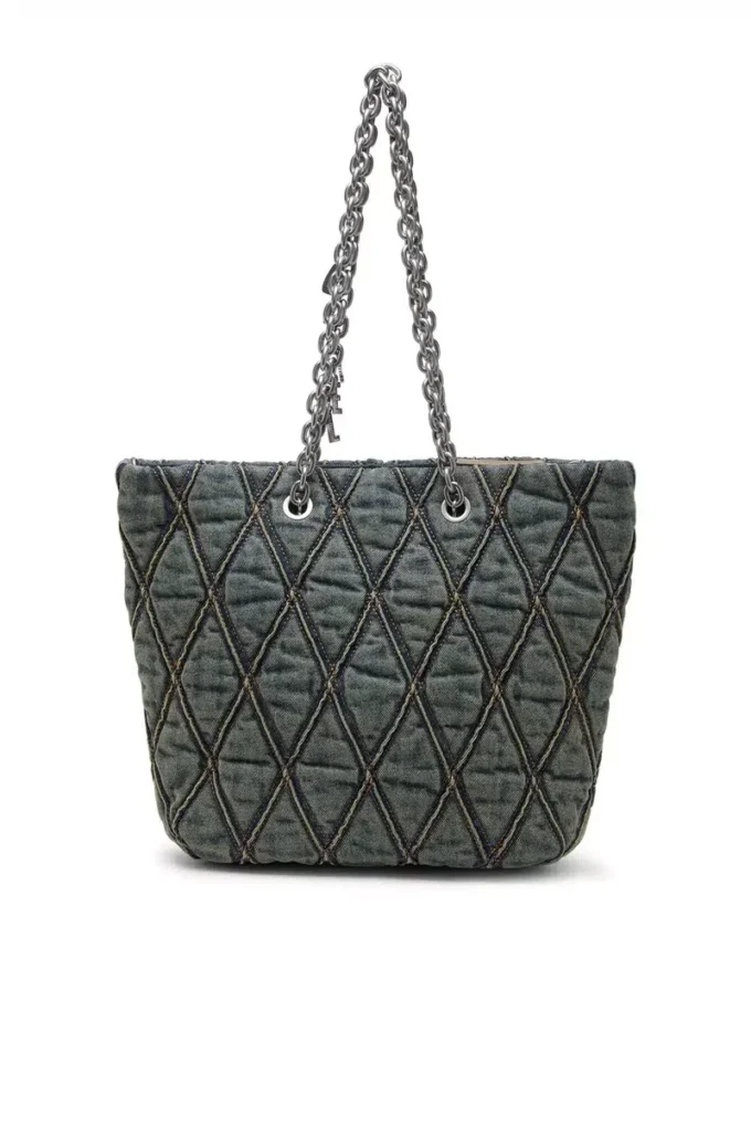 charm-d shopper m Torba Charm-D-Tote z pikowanego denimu