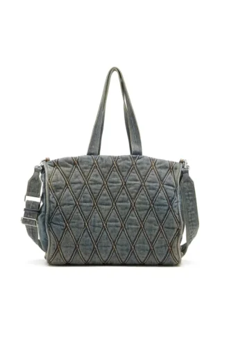 charm-d shopper Torba Charm-D-Tote z pikowanego dżinsu w romby