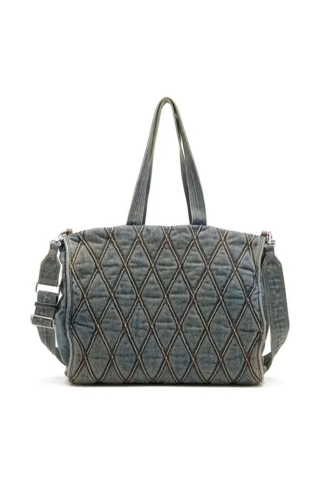 charm-d shopper Torba Charm-D-Tote z pikowanego dżinsu w romby charm-d shopper Torba Charm-D-Tote z pikowanego dżinsu w romby