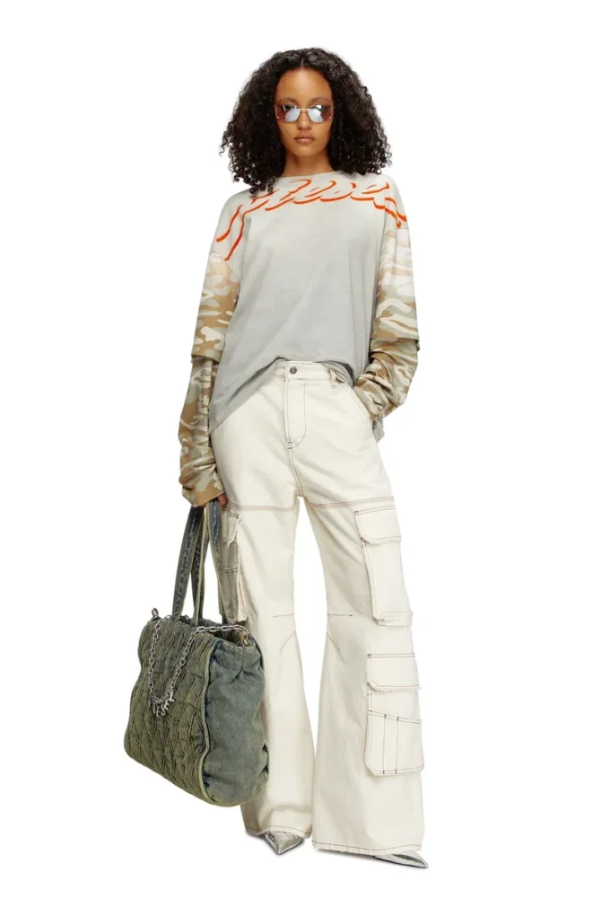 charm-d shopper Torba Charm-D-Tote z pikowanego dżinsu w romby charm-d shopper Torba Charm-D-Tote z pikowanego dżinsu w romby