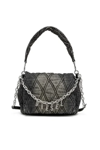 charm-d shoulder m Torba na ramię Charm-D M z pikowanego denimu