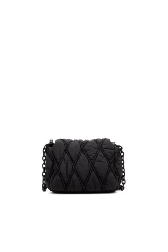 charm-d shoulder s Mała torebka na ramię Charm-D z pikowanego nylonu