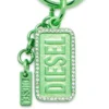 charm-diesel Metalowy brelok z logo Diesel i kryształkami
