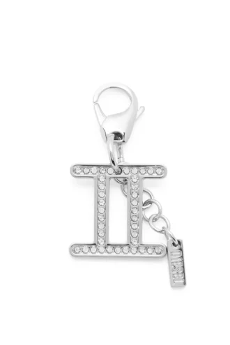 charm gemini Metalowa zawieszka Gemini z kryształkami