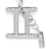 charm gemini Metalowa zawieszka Gemini z kryształkami charm gemini Metalowa zawieszka Gemini z kryształkami