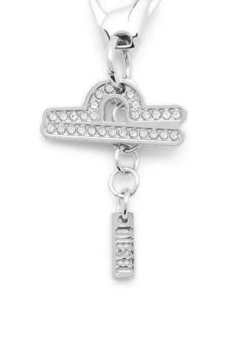 charm libra Metalowa zawieszka Libra z kryształkami