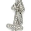 charm saggittarius Metalowa zawieszka Strzelec z kryształkami