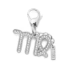charm virgo Metalowa zawieszka Virgo z kryształkami