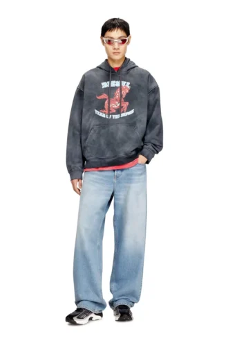 cl-s-boxt-hood-horse Bluza z kapturem w stylu tie-dye z nadrukiem konia