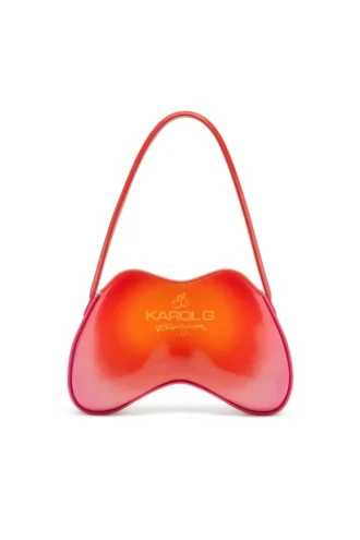 coconut bl_m torba Torba na ramię Double-D-Glossy z nadrukiem lotosu