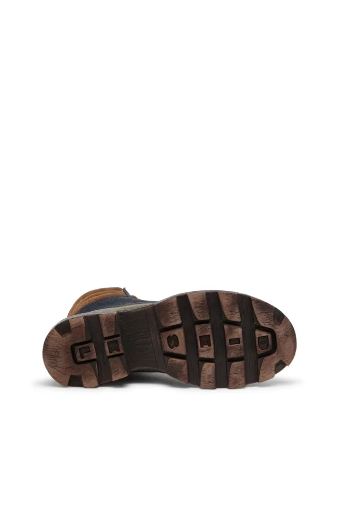 d-hammer lace up w Buty D-Hammer-Combat z dżinsu i zamszu d-hammer lace up w Buty D-Hammer-Combat z dżinsu i zamszu