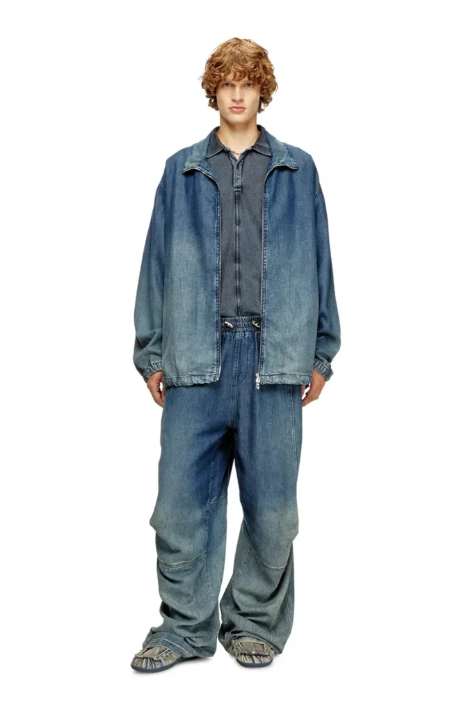 d-krap-s6 Kurtka zapinana na zamek z płynnego denimu
