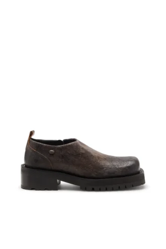 D-Texan Clog Buty D-Texan-Zipped z postarzanego zamszu z efektem spękania