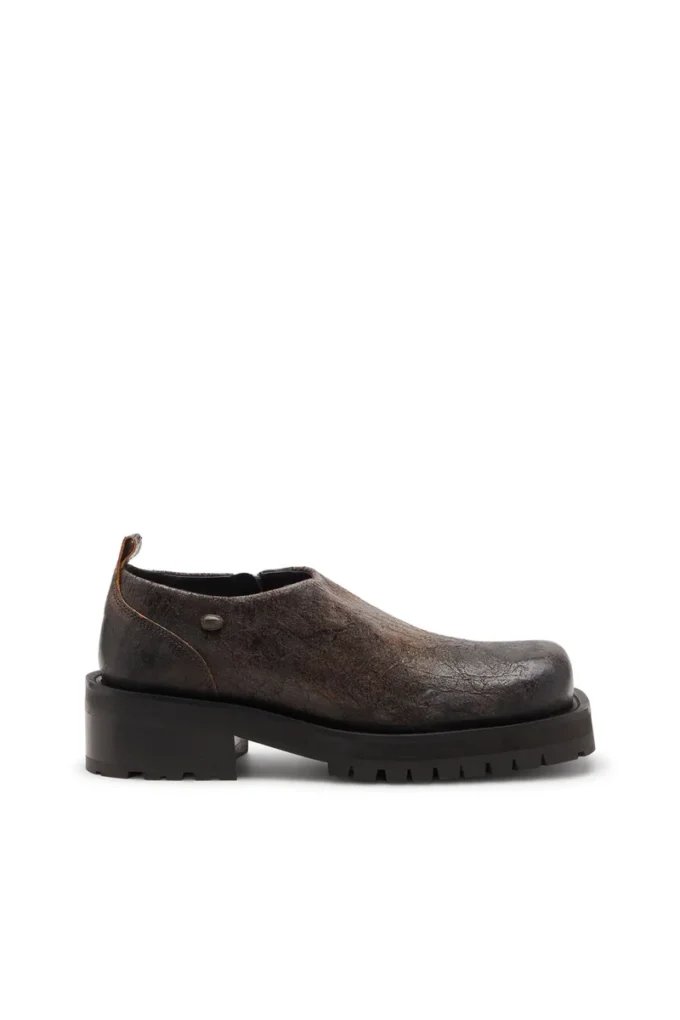 D-Texan Clog Buty D-Texan-Zipped z postarzanego zamszu z efektem spękania