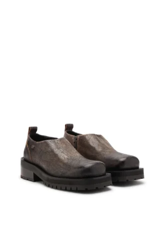 D-Texan Clog Buty D-Texan-Zipped z postarzanego zamszu z efektem spękania