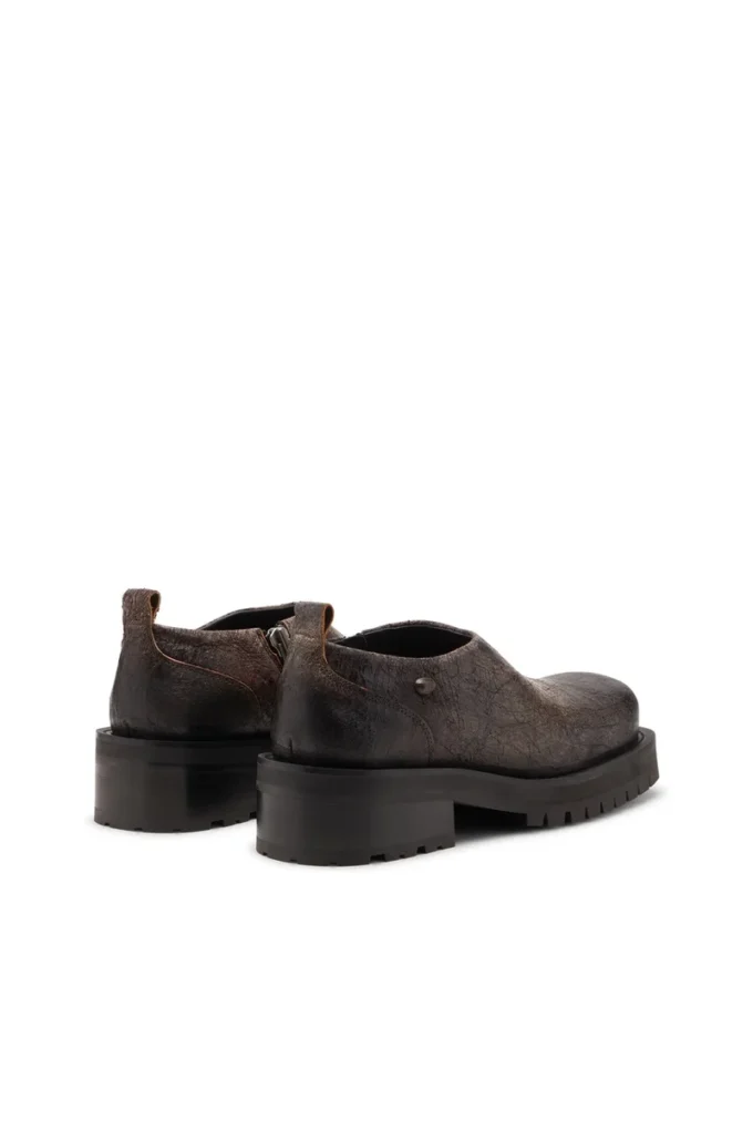 D-Texan Clog Buty D-Texan-Zipped z postarzanego zamszu z efektem spękania