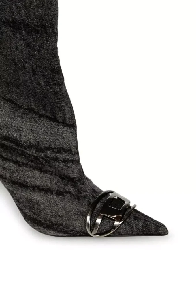 d-venus 90 otk boot D-Venus – kozaki za kolano z powlekanego denimu