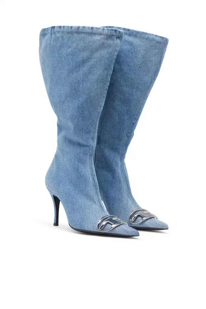 d-venus kb large D-Venus-Wide buty do kolan z dżinsu