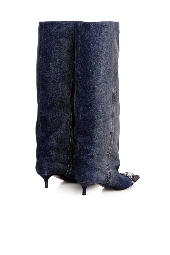 d-venus kb slouchy D-Venus-Slouchy kozaki do kolan z dżinsu