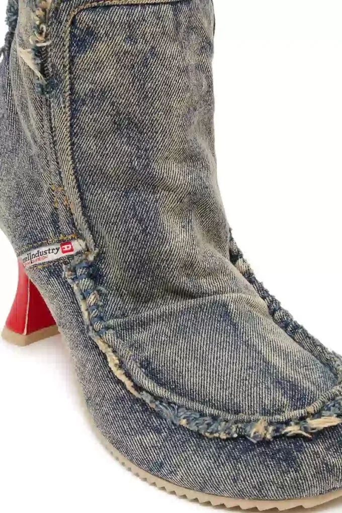 d-woodstock heel ab D-Woodstock – dżinsowe botki na obcasie