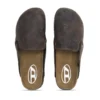 d-woodstock slip-on Klapki D-Woodstock-Clogs z zamszu z efektem spękania d-woodstock slip-on Klapki D-Woodstock-Clogs z zamszu z efektem spękania