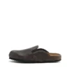 d-woodstock slip-on Klapki D-Woodstock-Clogs z zamszu z efektem spękania d-woodstock slip-on Klapki D-Woodstock-Clogs z zamszu z efektem spękania