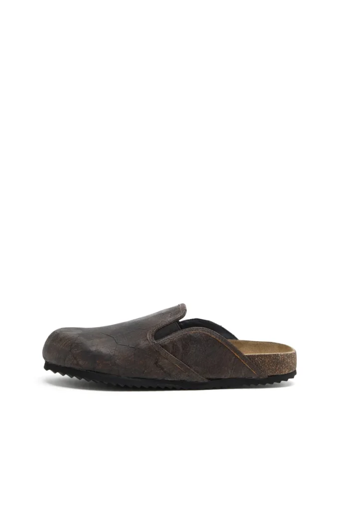 d-woodstock slip-on Klapki D-Woodstock-Clogs z zamszu z efektem spękania d-woodstock slip-on Klapki D-Woodstock-Clogs z zamszu z efektem spękania