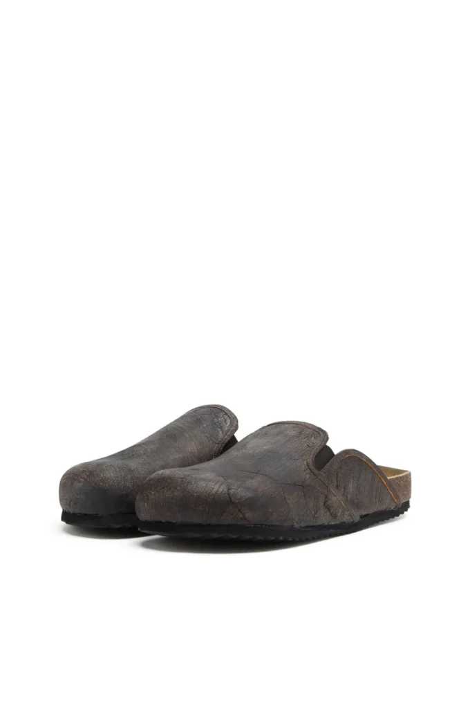 d-woodstock slip-on Klapki D-Woodstock-Clogs z zamszu z efektem spękania d-woodstock slip-on Klapki D-Woodstock-Clogs z zamszu z efektem spękania