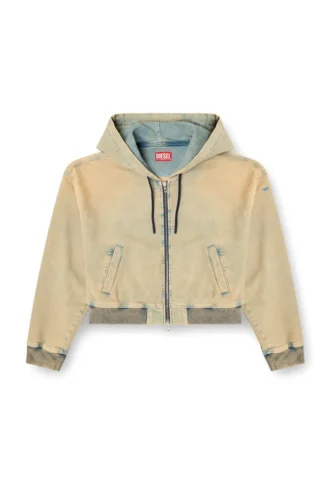 de-giri-crop jogg Bluza z kapturem i zamkiem błyskawicznym z kolorowego materiału JoggJeans