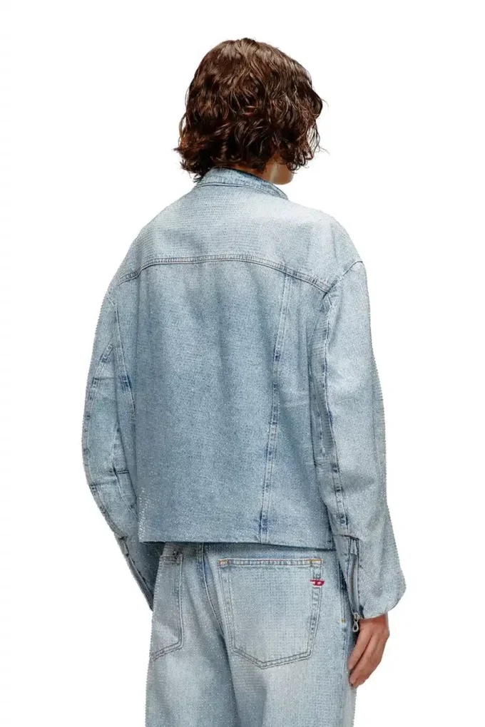 de-marge-fse Oversizowa kurtka z kryształowego denimu