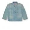 de-priss Bluzka Henley z dżinsu w stylu utility